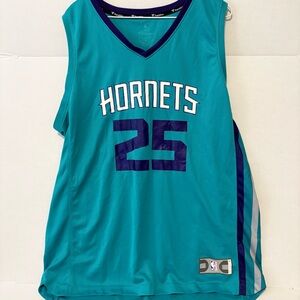 Fanatics Teal and Purple Basketball Jersey